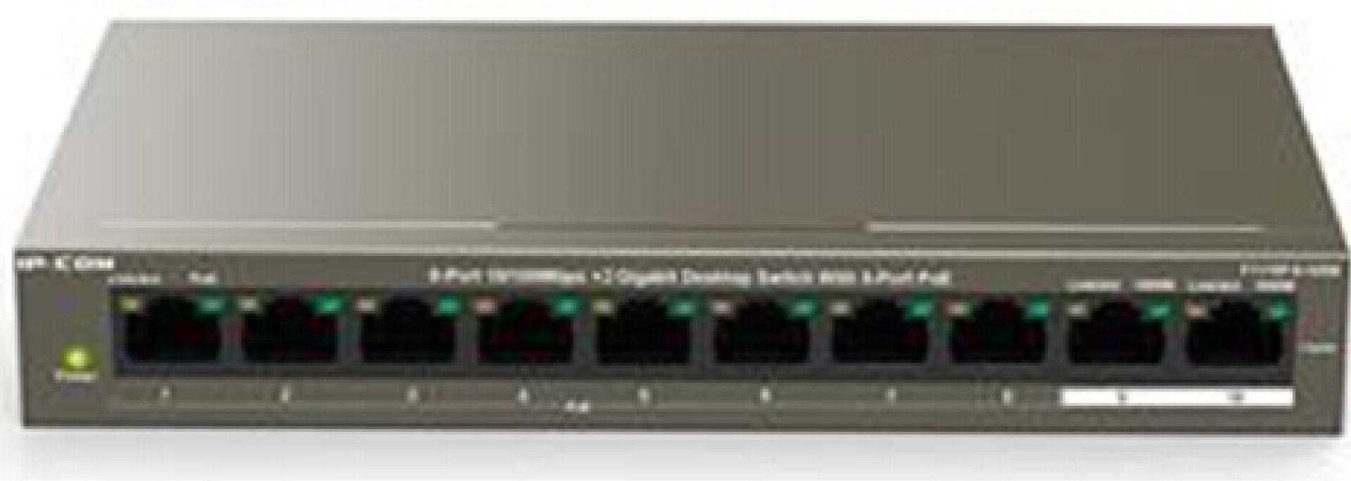 IP-com-8+2 port-Gigabit-POE-switch