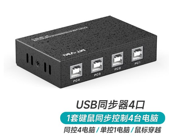 Maxtor four-port keyboard and mouse synchronization controller