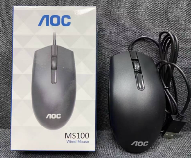 AOC ms100 wired mouse silent