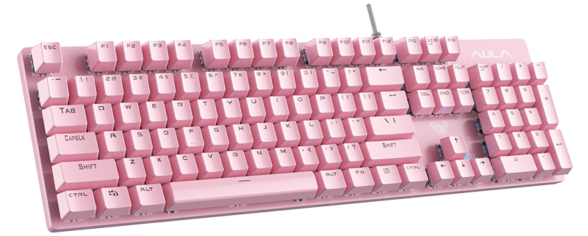 Wolf Spider Mechanical Keyboard S2022 Pink Square Keys